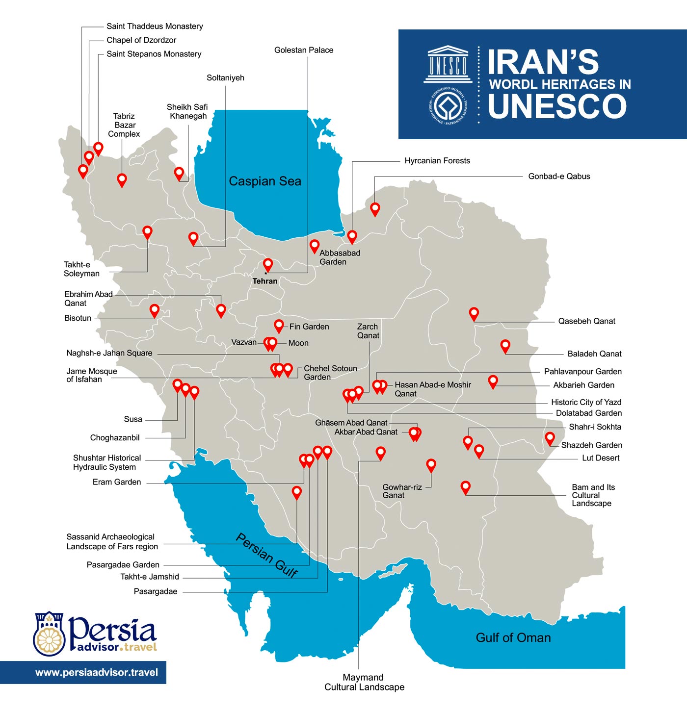 Iran’s Heritages in UNESCO - Persia Advisor Travels (Updated 2019-09-16)